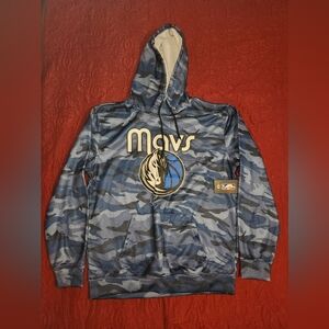 Dallas Mavericks Camo Blue Hoodie